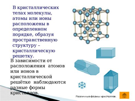 Атомы в кристаллической структуре