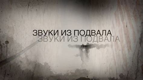 Необъяснимые звуки из подвала