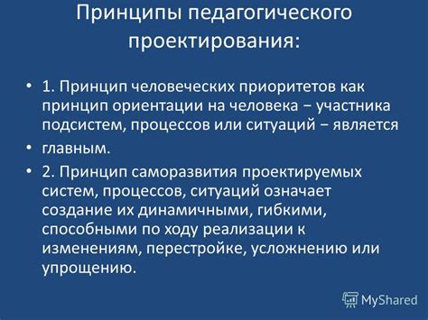 Основные принципы педагогического метода