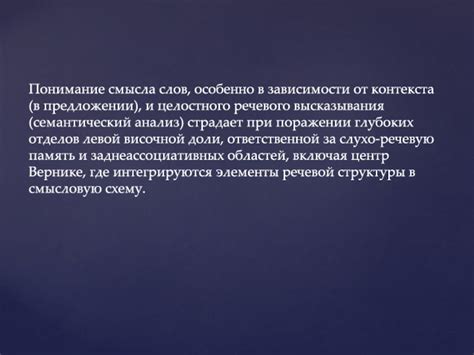 Понимание смысла контекста