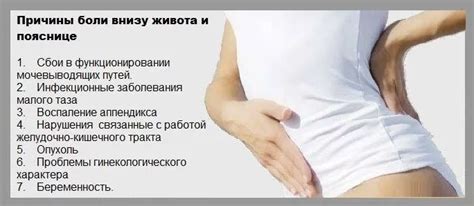 Причины появления нижних болей в животе у женщин
