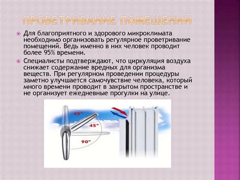 Функция проветривания в жилых помещениях