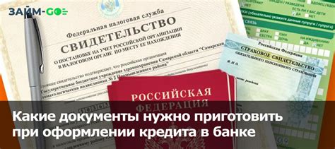 Необходимые документы для оформления кредита