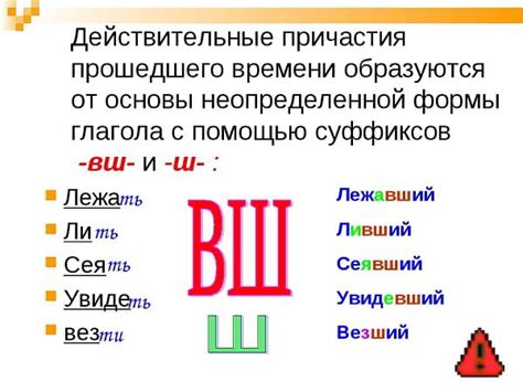 Причастие прошедшего времени как прилагательное