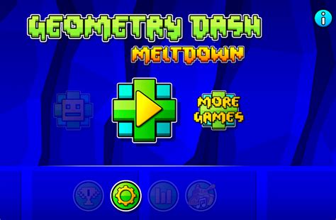 Путешествие по различным мирам геометрии Dash Meltdown