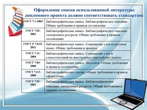 Требования к списку литературы в приказе