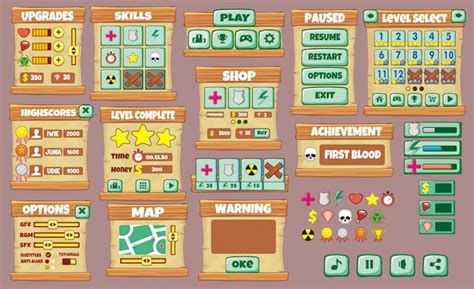 Шаг 4: Проектирование игрового интерфейса